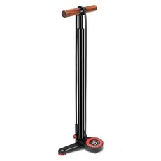 ROCKBROS 洛克兄弟 鋁合金立式打氣筒 美法兩用氣嘴 240PSI, 黑色, 1個