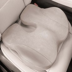 CRONICLE 車用壓力分散人體工學座墊 簡約款, 米白色, 1個