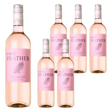 FREE FEATHER blush 輕羽 粉紅脫醇飲, 6個, 750ml