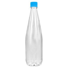 mir 耐壓蓋透明PET飲料空瓶 Hori 藍色, 65個, 750ml