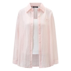 FOREVER 21 女款蝴蝶結刺繡夏季內搭背心 + 長袖襯衫套組 FTDBBL005