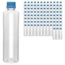 mir 耐壓蓋透明PET飲料空瓶 直筒型 藍色, 100個, 500ml