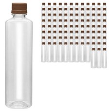 mir 耐壓蓋 透明PET 飲料空瓶 直筒 棕色, 100個, 500ml