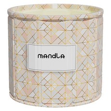 mAndLA 漫多拉 免安裝折疊泡澡桶, 北歐粉白, 1個