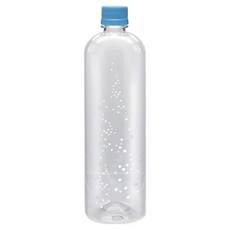 mir 耐壓蓋透明PET飲料空瓶 拱形藍色, 44個, 1L