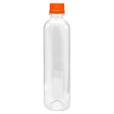 mir 耐壓蓋透明PET飲料空瓶 拱形橘色, 100個, 500ml