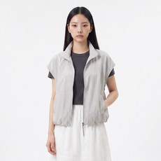 FOREVER 21 拉鍊高領下擺鬆緊帶背心 FTDBVT002