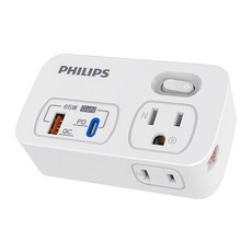 PHILIPS 飛利浦 多功能壁插轉接器 CHP9026W/96, 白色, 1個, 10m