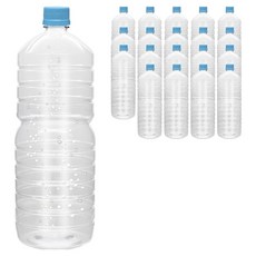 mir 耐壓蓋透明PET圓形飲料空瓶 藍色, 20個, 2L