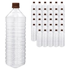 mir 耐壓蓋透明PET方形飲料空瓶 棕色, 36個, 1.5L