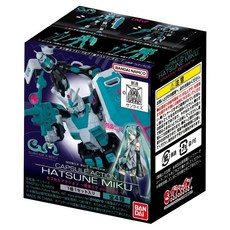 BANDAI 機動戰士鋼彈 CAPSULE ACTION 初音未來盲盒 color Ver. 款式隨機, 1個