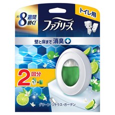 febreze 風倍清 日本原裝進口 廁所消臭芳香劑 6.3ml + 補充包 6.3ml, 1套, 12.6ml, 綠柑橘花園