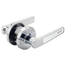 Angel Metal Tubular Lock 槓桿式房門門把 STL-901 PC 顧客自行安裝, 金屬銀, 1個