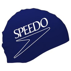 speedo 矽膠泳帽 8-08385002, 海軍藍, 1個
