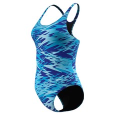 speedo Hyperboom 印花連身泳衣 Medalist