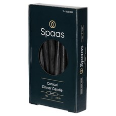 SPAAS 錐形6.5小時燃燒晚餐蠟燭 綠色 16入, 864g, 1個, 無香