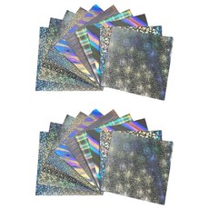 에브리체 프리미엄 홀로그램 색종이 10종 x 2p 세트 15 x 15 cm, 1세트, 10색 1세트, 10색
