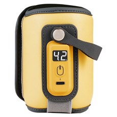 Mina 多段調溫奶瓶加熱套/充電式母乳溫熱器, 黃色, 1個