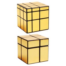 투데이리빙 미러 큐브 2x2 + 3x3 세트 R99738D, R99738D(골드 2개, 1세트