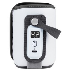 Mina 多段調溫奶瓶加熱套/充電式母乳溫熱器, 灰色