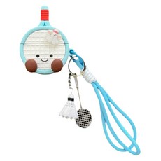 JOW BUY 蕉蕉購物 ins可愛羽球Airpod pro2保護殼, 藍色, 1個, 154834-541