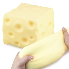 Toyto Q彈起司麵包史萊姆 11cm, 黃色, 415g, 1個