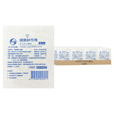 GOOD VISTA 鈺弘 滅菌Y型不織布紗布塊 3X3 4P, 2400套, 2片