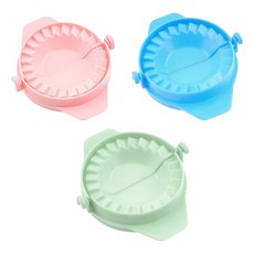 JOW BUY 蕉蕉購物 彩色包水餃器 3入組 粉色 + 藍色 + 綠色 1套 水餃模具 手動捏餃 手做DIY