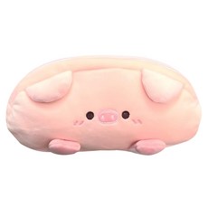 JOW BUY 蕉蕉購物 小豬毛絨筆袋, 粉色, 1個
