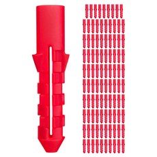 월드크린 콘크리트 앙카 칼블럭 레드 100p, 1개