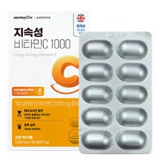 NUTRA LIFE 緩釋型維他命C 1000 37.5克, 1個, 30錠