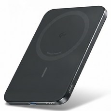 ANKER 5000mAh Qi2 超薄磁吸行動電源, 幻影黑, A1665