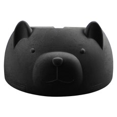 JOW BUY 蕉蕉購物 不鏽鋼寵物碗食盆, 黑色, 1個