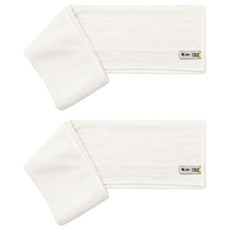Oceantowel 彩色長版纖薄身體浴巾, 白色, 2個, 1入