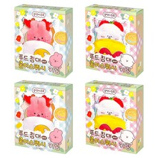 조선문방구 푸드침대 DIY 종이스퀴시 키링 2종 x 2p 세트, 혼합색상, 1세트
