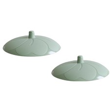 GOOD YEGAM 韓國製矽膠多用途蓋子 綠色, 2個, 14cm
