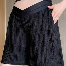 아이캔심플 시어서커 버블주름 임산부 반바지