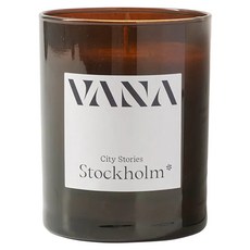 VANA 瑞典天然香氛蠟燭 STO斯德哥爾摩, 210g, 1件, 活力清香調