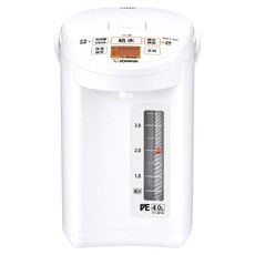 ZOJIRUSHI 象印 微電腦VE真空保溫省電熱水瓶 白色 4L, CV-JBF40