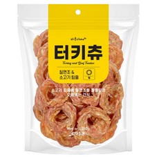 바른츄 강아지 터키츄 링, 1개, 300g, 혼합맛(칠면조/소고기 힘줄)