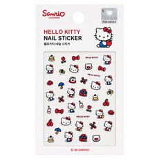 Sanrio 三麗鷗 HELLO KITTY美甲貼紙 韓國限定, 1個, 白色款