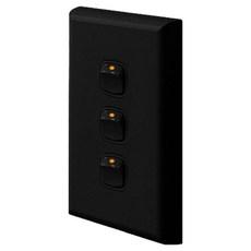Legrand 羅格朗 Excel簡易1格開關 黑色, 1個