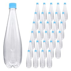 mir 耐壓蓋透明PET飲料空瓶 酵素彈 藍色, 45個, 1L