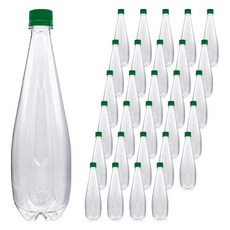 mir 耐壓蓋透明PET飲料空瓶 酵素罐 綠色, 45個, 1L