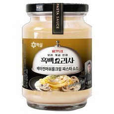 백설 나폴리맛피아 권성준셰프 베이컨 머쉬룸 크림 파스타소스, 430g, 1개