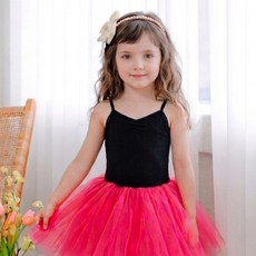 Ballet Kids 兒童按扣式棉質彈性莉莉連體芭蕾舞衣