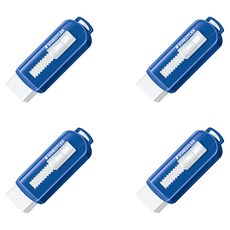 STAEDTLER 施德樓 滑動式橡皮擦, 藍色, 4個