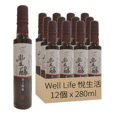 Well Life 悅生活 豐釀二次釀造醬油 1095天精萃純釀高SOD減糖版, 12個, 280ml