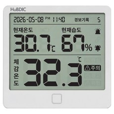 휴비딕 써모게이트 체감 온습도계 HT-10 PRO, 화이트, 1개
