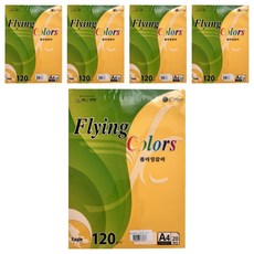 samwon PAPER Flying Color 淺黃色 120g/m2 210 x 297 mm 5包, 100個, A4